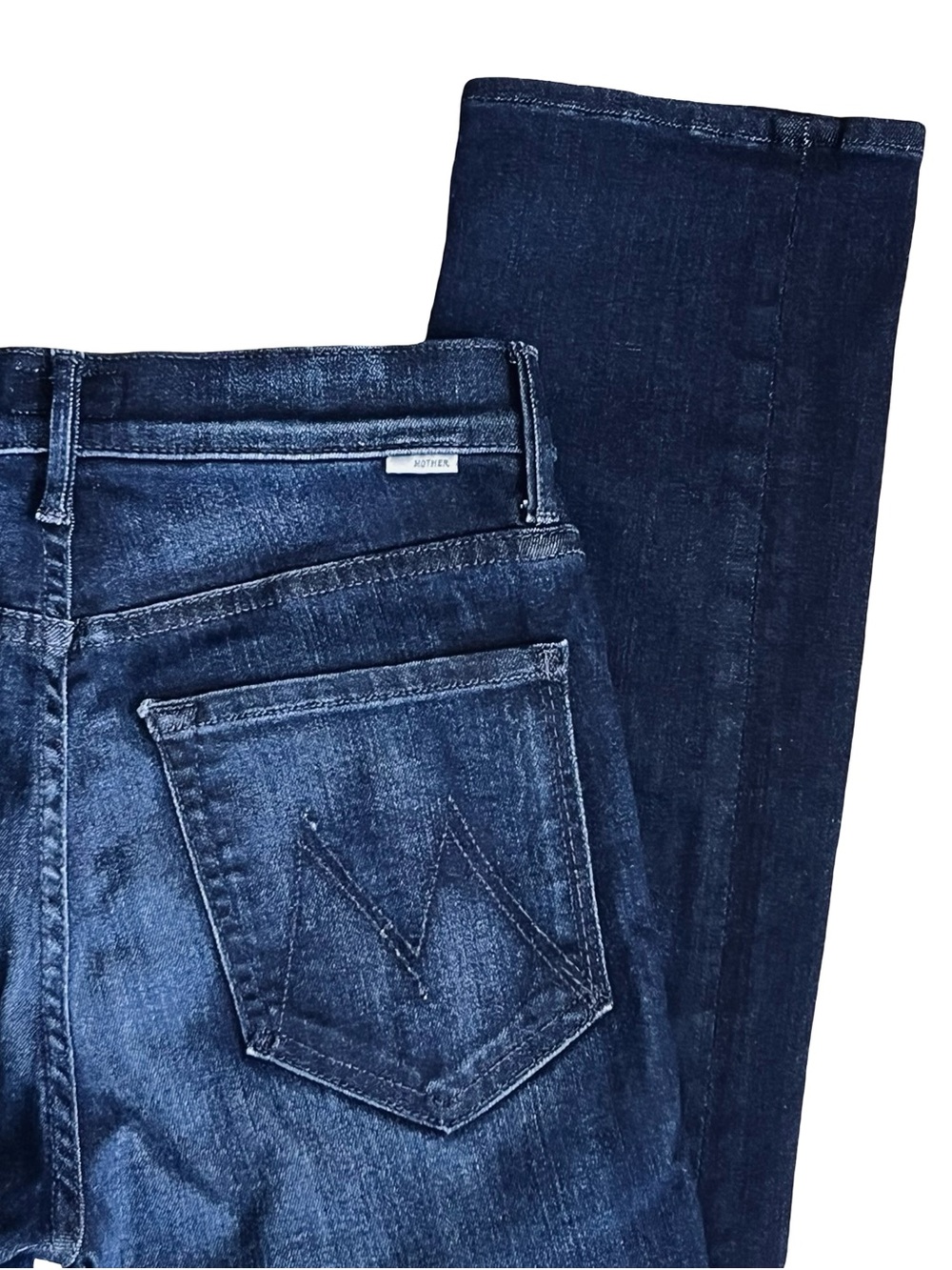 Mother Women’s Sz 26 Mid Rise Jeans Dazzler Ankle Dark Wash Stretch Denim - Picture 13 of 16